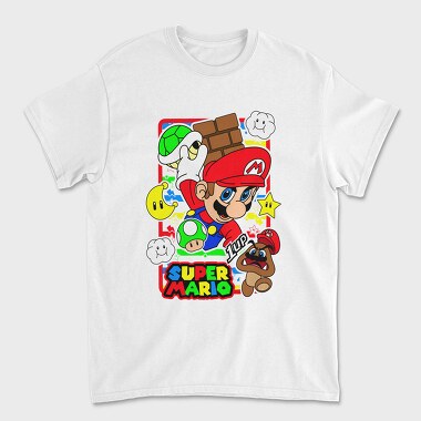 Super Mario 1up, Tricou Barbati (Unisex)