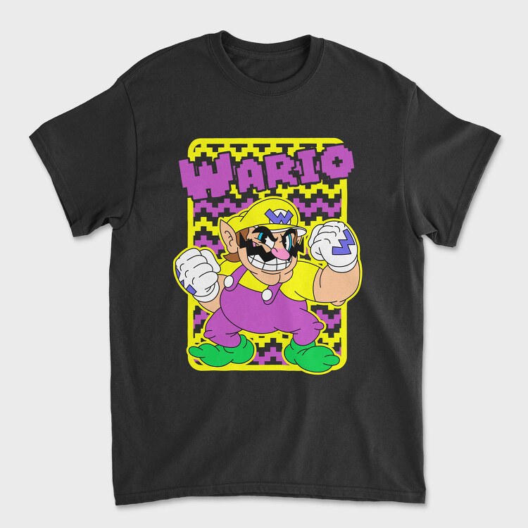 Wario Power Punch, Tricou Barbati (Unisex)