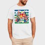Mario Mushroom Star, Tricou Barbati (Unisex)