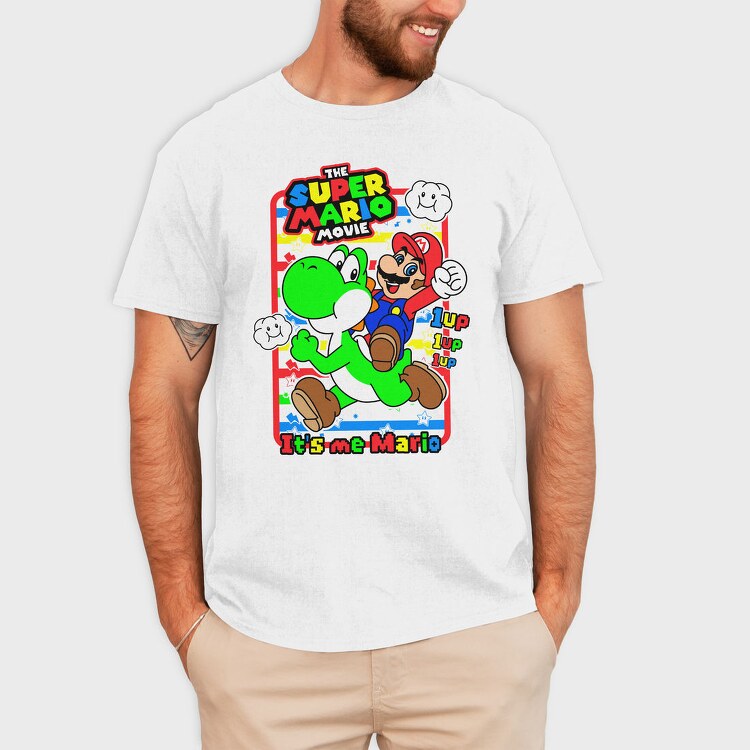 Mario Yoshi Movie, Tricou Barbati (Unisex)