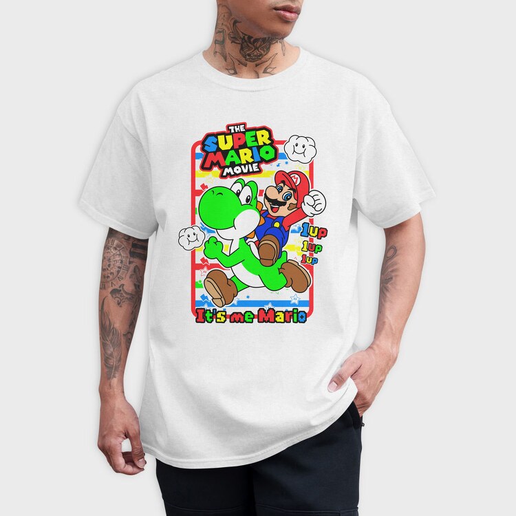 Mario Yoshi Movie, Tricou Barbati (Unisex)