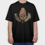 Pinecone Branches, Tricou Oversize Barbati (Unisex)