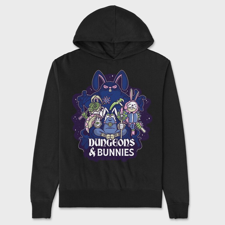 Dungeons And Rabbits, Hanorac Oversize Barbati (Unisex)