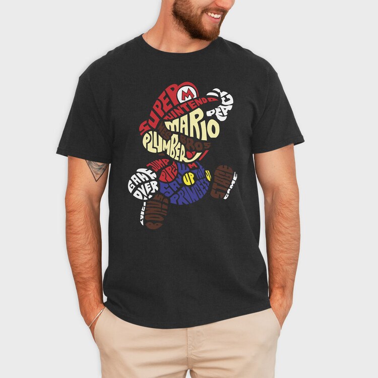Super Mario Bros Nes, Tricou Barbati (Unisex)