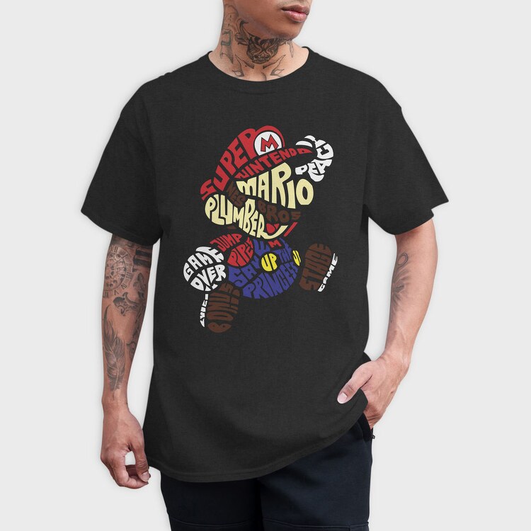 Super Mario Bros Nes, Tricou Barbati (Unisex)