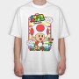 Toad 1up Movie, Tricou Oversize Barbati (Unisex)