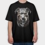 Pitbul Chrome, Tricou Oversize Barbati (Unisex)