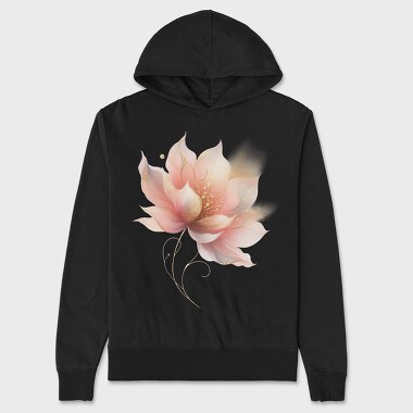 Pink Lily Golden Ascend, Hanorac Oversize Barbati (Unisex)