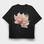 Pink Lily Golden Ascend, Tricou Oversize Barbati (Unisex)