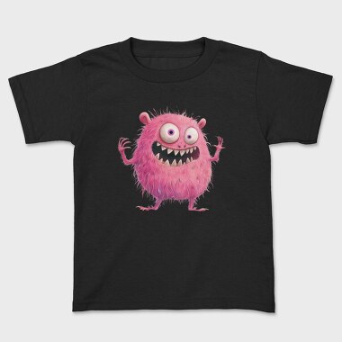 Pink Monster Face, Tricou Copii