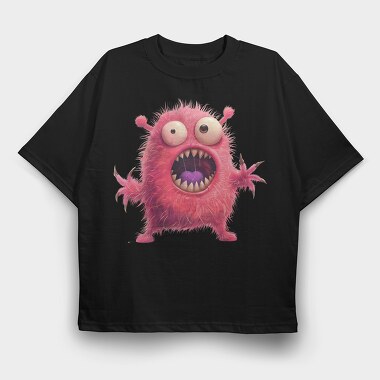 Pink Monster Roar, Tricou Oversize Barbati (Unisex)