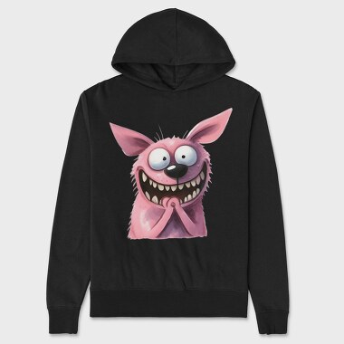 Pink Monster Tongue, Hanorac Oversize Barbati (Unisex)