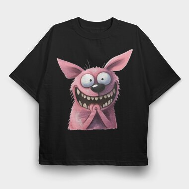 Pink Monster Tongue, Tricou Oversize Barbati (Unisex)