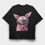 Pink Monster Tongue, Tricou Oversize Barbati (Unisex)