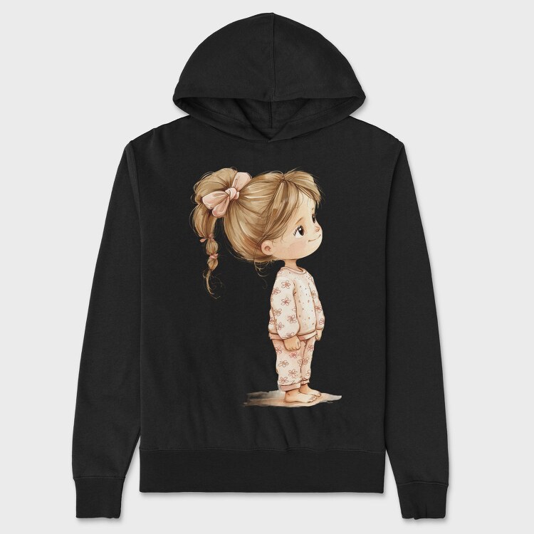 Pink Pigtails Bunny, Hanorac Oversize Barbati (Unisex)