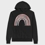 Pink Rainbow Arch, Hanorac Oversize Barbati (Unisex)
