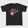 Pink Retro Christmas Sleigh, Tricou Copii