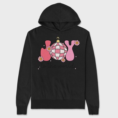 Pink Retro Joy, Hanorac Oversize Barbati (Unisex)