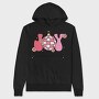 Pink Retro Joy, Hanorac Oversize Barbati (Unisex)