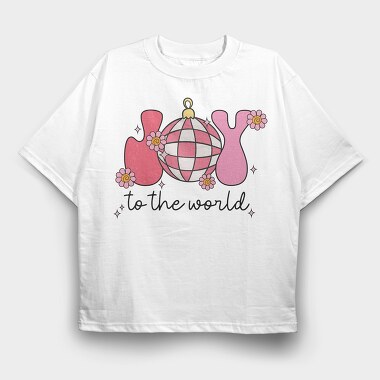 Pink Retro Joy, Tricou Oversize Barbati (Unisex)