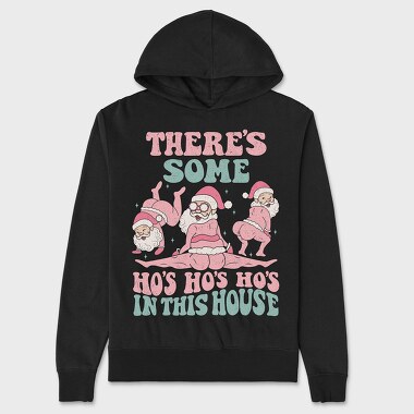 Pink Santa Xmas, Hanorac Oversize Barbati (Unisex)