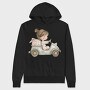 Pink Vintage Car, Hanorac Oversize Barbati (Unisex)