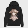 Pink Vintage Girl, Hanorac Oversize Barbati (Unisex)