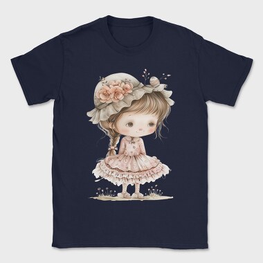 Pink Whimsical Girl, Tricou Barbati (Unisex)