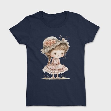 Pink Whimsical Girl, Tricou Femei