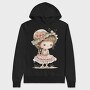 Pink Whimsical Girl, Hanorac Oversize Barbati (Unisex)