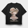 Pink Whimsical Girl, Tricou Oversize Barbati (Unisex)