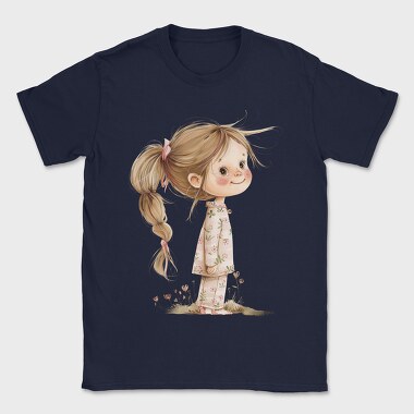 Pink Whimsy Garden Girl, Tricou Barbati (Unisex)