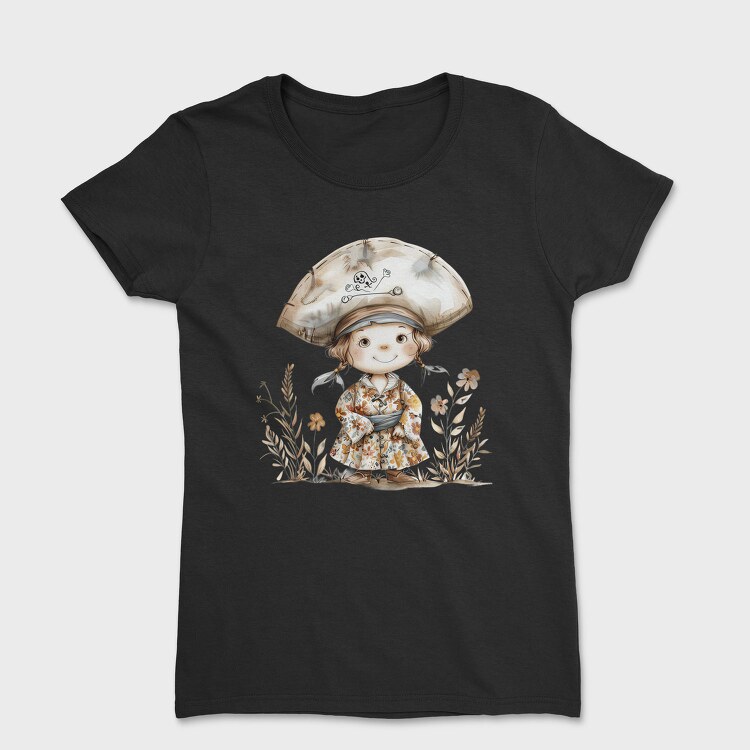 Pirate Hat Flower Garden, Tricou Femei