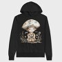Pirate Hat Flower Garden, Hanorac Oversize Barbati (Unisex)