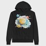 Planets In Space, Hanorac Oversize Barbati (Unisex)