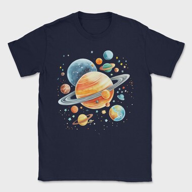 Planets Solar System, Tricou Barbati (Unisex)