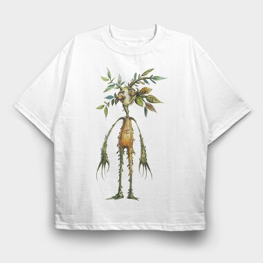 Plant Monster Face, Tricou Oversize Barbati (Unisex)