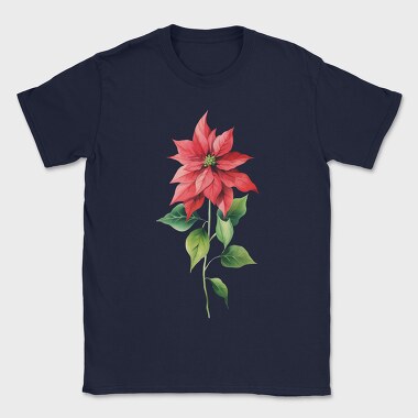 Poinsettia Flower 12, Tricou Barbati (Unisex)