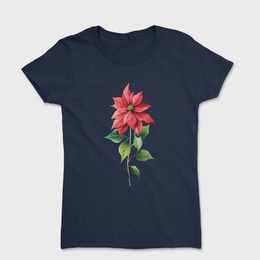Poinsettia Flower 12, Tricou Femei