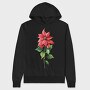 Poinsettia Flower 12, Hanorac Oversize Barbati (Unisex)