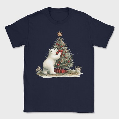 Polar Bear Christmas Tree, Tricou Barbati (Unisex)