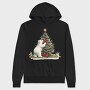 Polar Bear Christmas Tree, Hanorac Oversize Barbati (Unisex)