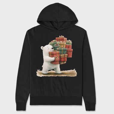 Polar Bear Gifts, Hanorac Oversize Barbati (Unisex)