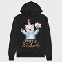 Polar Bear Party Flower, Hanorac Oversize Barbati (Unisex)