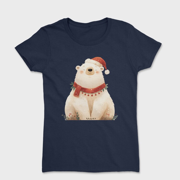 Polar Bear Santa, Tricou Femei