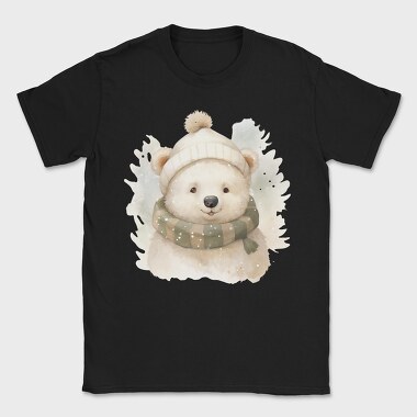 Polar Bear Winter Hat, Tricou Barbati (Unisex)