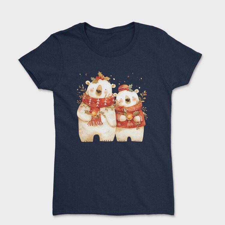 Polar Bears Christmas, Tricou Femei