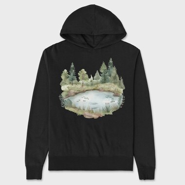 Pond Edge Boho, Hanorac Oversize Barbati (Unisex)