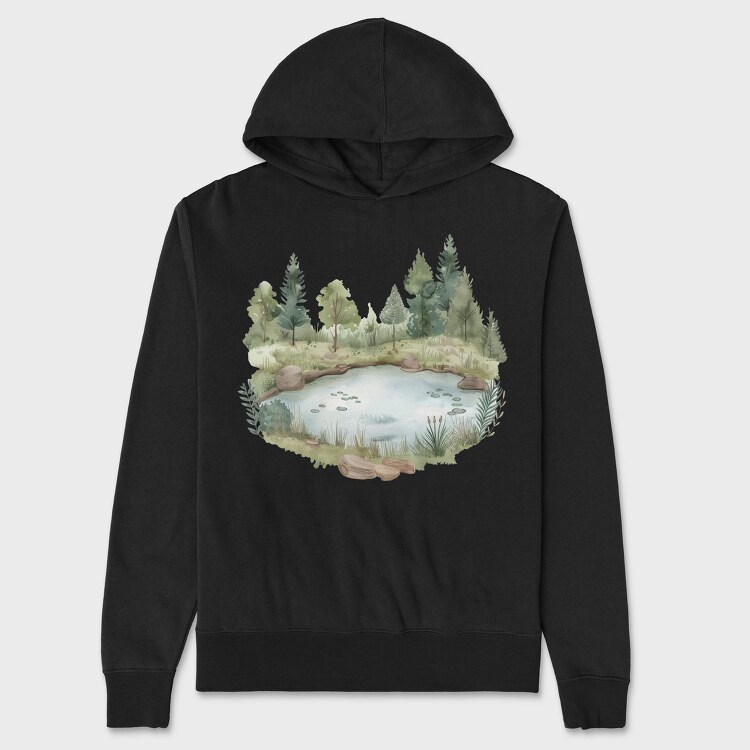 Pond Edge Boho, Hanorac Oversize Barbati (Unisex)