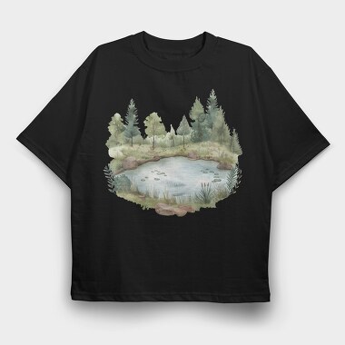 Pond Edge Boho, Tricou Oversize Barbati (Unisex)